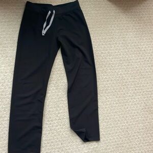 Figs technical collection straight leg black scrub pants